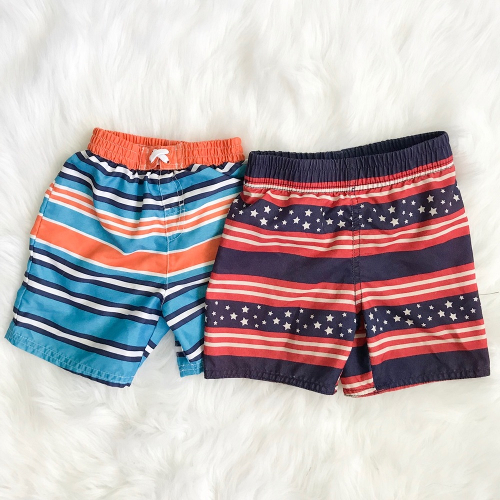 5/$25 - Boys Swim Trunks Size 24M / 2T